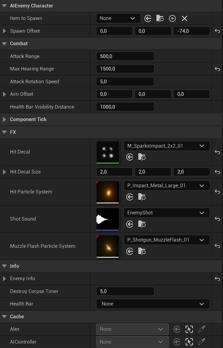 AI Enemy Details